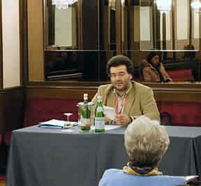 Conferenza del 24 marzo 2007 sugli Straccioni di Annibalcaro: il relatore. Foto di Sergio Fucchi