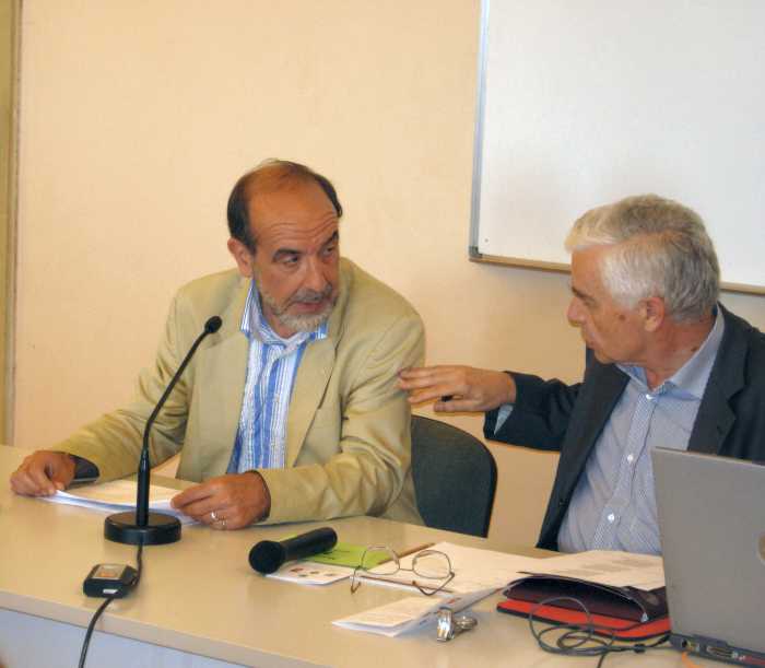 Momenti e relatori della prima giornata del Convegno del 16 e 17 giugno 2007 a Macerata: intervento del Professor Alessandro Aiardi della Biblioteca Comunale di Ancona.