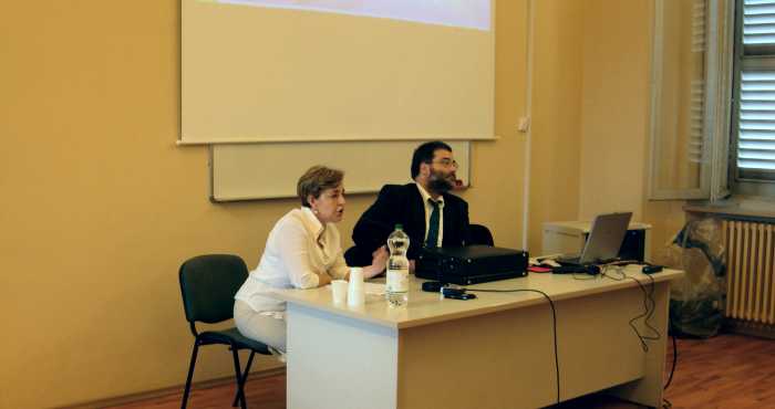 Momenti e relatori della seconda giornata del Convegno del 16 e 17 giugno 2007 a Macerata: Dottoressa Isabella Cervellini dell'Archivio di Stato di Macerata.
