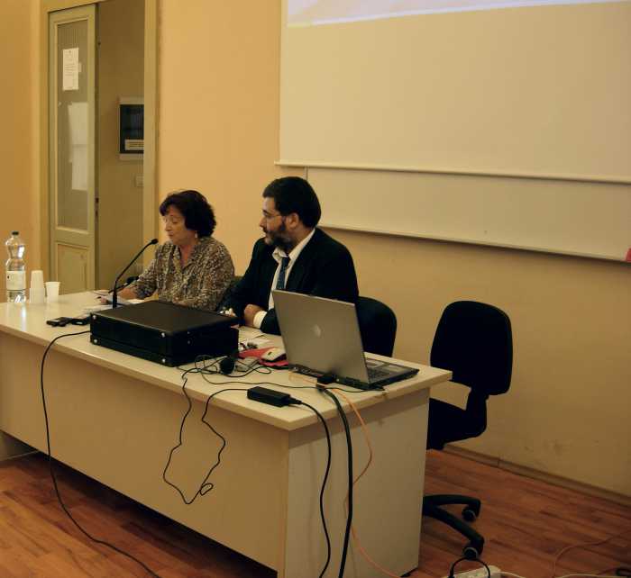 Momenti e relatori della seconda giornata del Convegno del 16 e 17 giugno 2007 a Macerata: Dottoressa Carla Mascaretti della Biblioteca Comunale di Civitanova Marche.