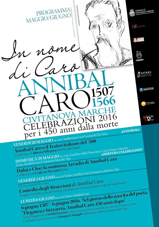Programma delle manifestazioni per le celebrazioni del 450esimo della morte di Annibale Caro a Civitanova Marche